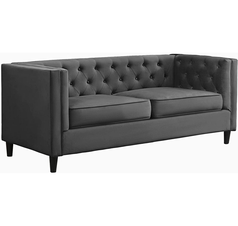 Ebern Designs 77'' Velvet Loveseat & Reviews Wayfair